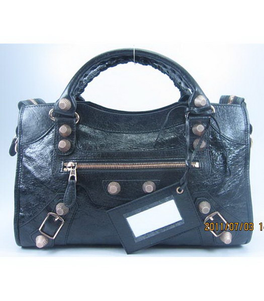 Balenciaga Giant City borsa in pelle di agnello nero